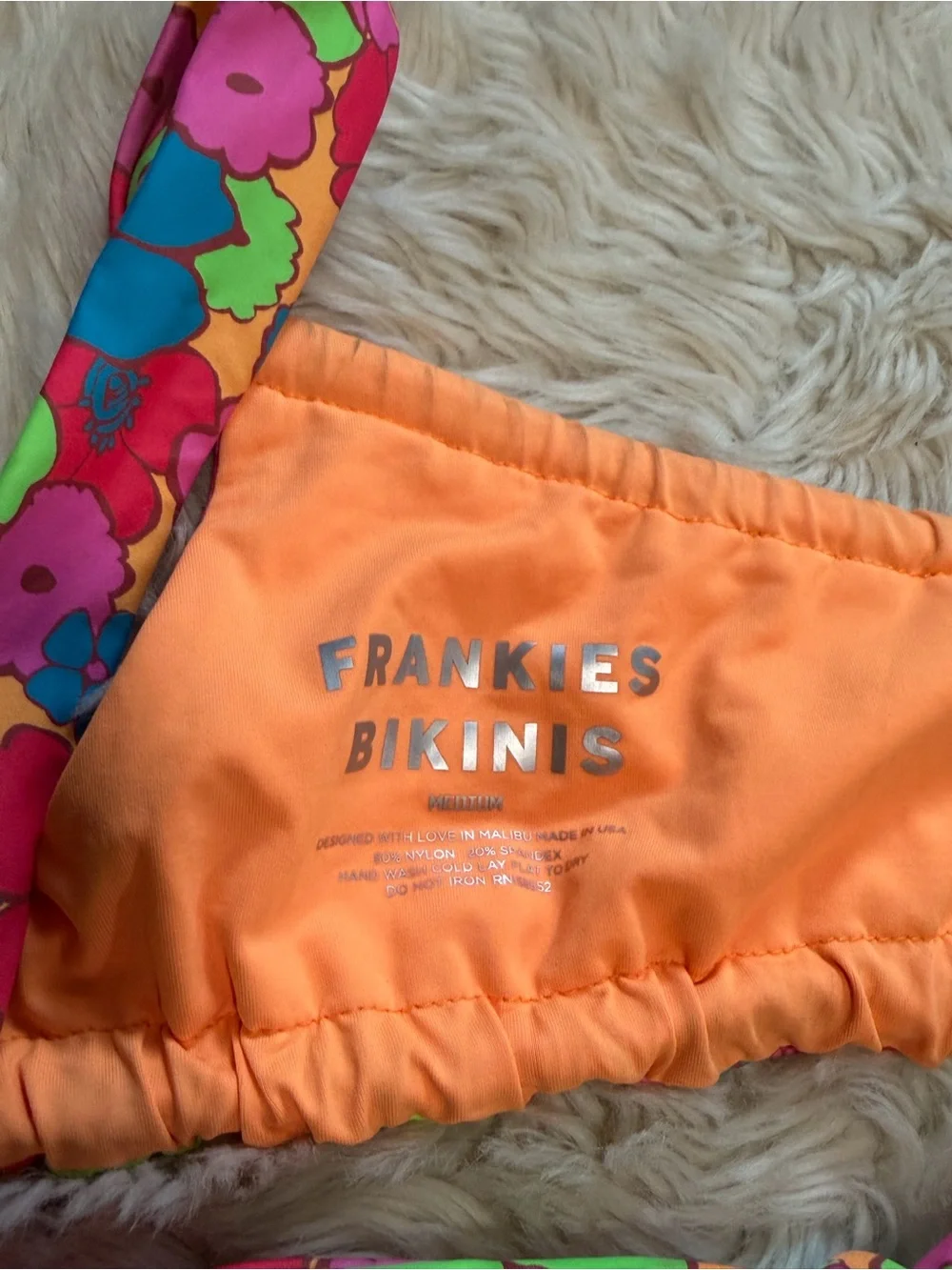 Frankie’s Bikini Willow Top in Groovy Print - Size Medium